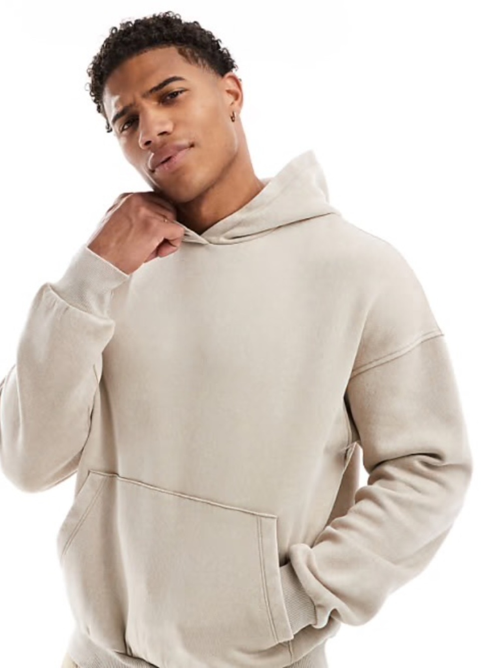 ASOS DESIGN Oversized Stone Pullover Hoodie 2XL - Picture 2 of 6